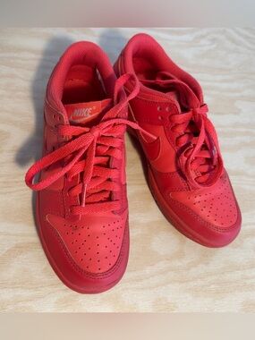Nike (GS) Dunk Low 'Track Red Sneakers size 3.5Y